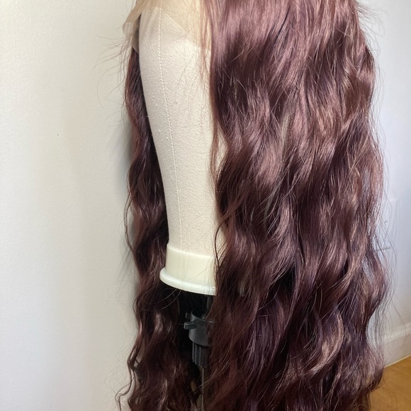 24” Body Wave Burgundy Lace Front Wigs